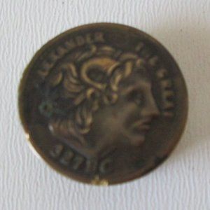 Alexander The Great Coin Button Cover